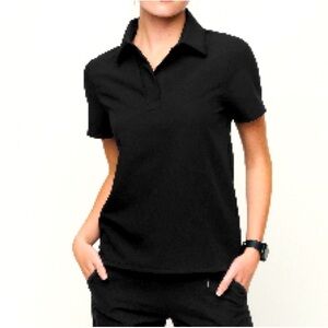 FIGS Women's Black Nala - Shortsleeve Scrubpolo™
L - Black - Regular